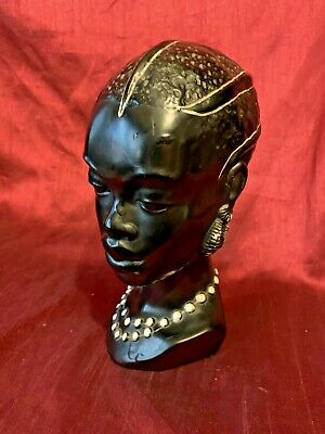 African style head made of chalkware
